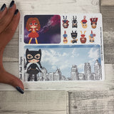 Erin Condren Month Note Pages (Girl Superhero)
