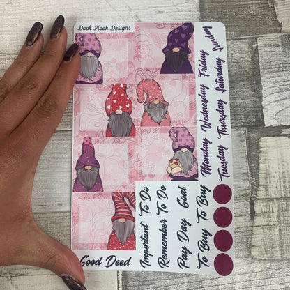 Valentines Gonk Monthly View Kit (can change month) for the Erin Condren Planners