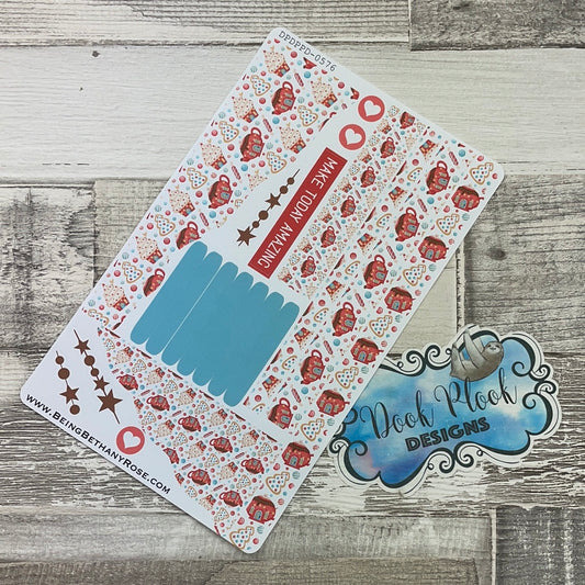 (0576) Passion Planner Daily Wave stickers - Tea and Cake