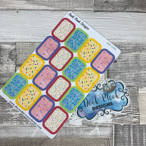 Sprinkles half box stickers (DPD1681)