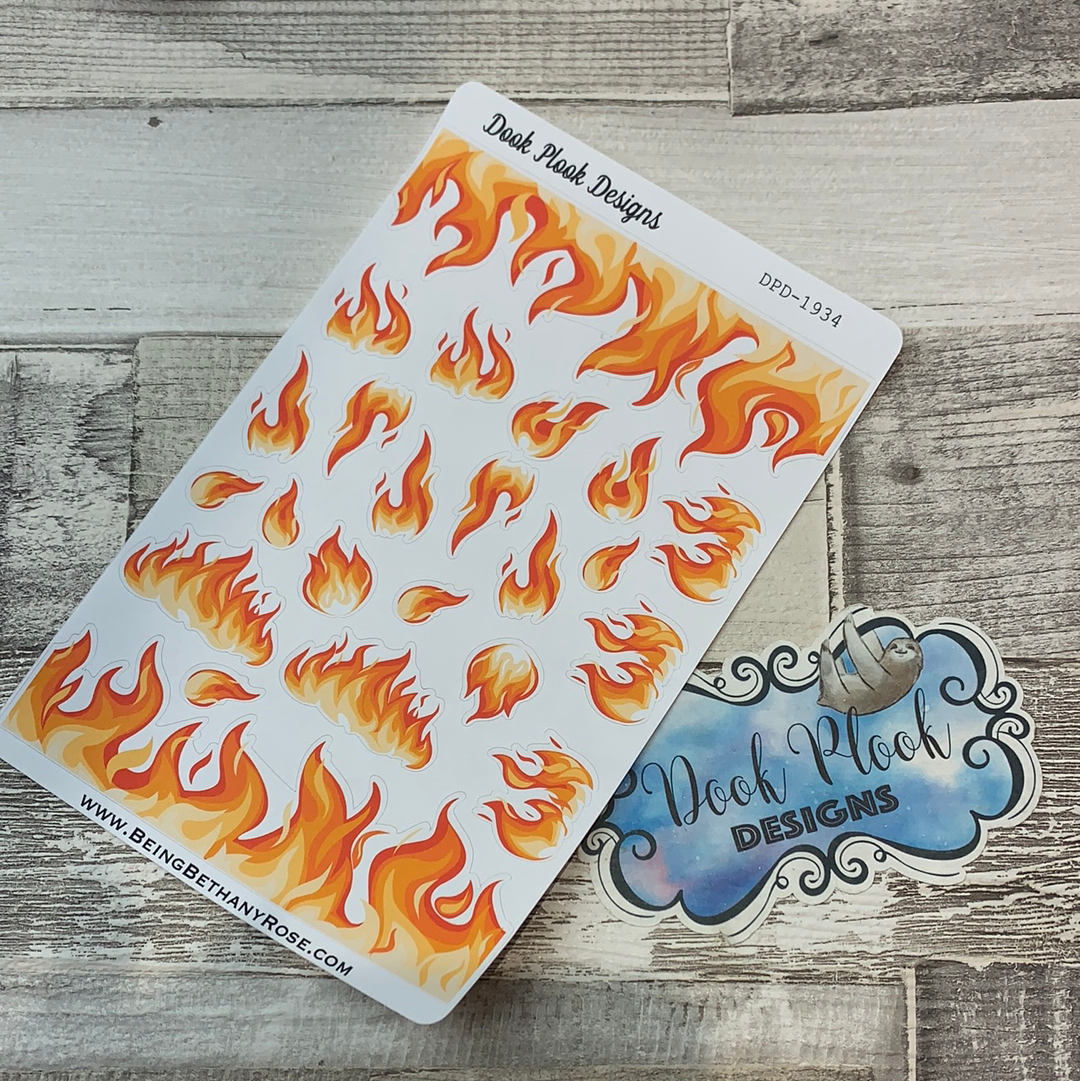 Fire flame stickers (DPD1934)