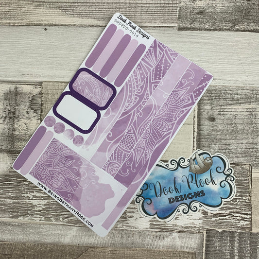 (0014) Passion Planner Daily stickers - Purple reflections