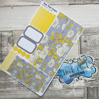 (0288) Passion Planner Daily stickers - Yellow roses