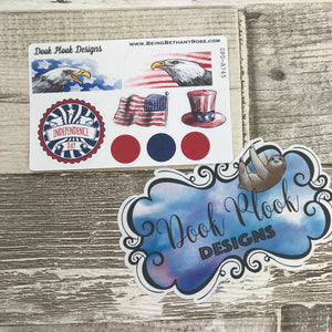 Independence Day stickers (Small Sampler Size) A745