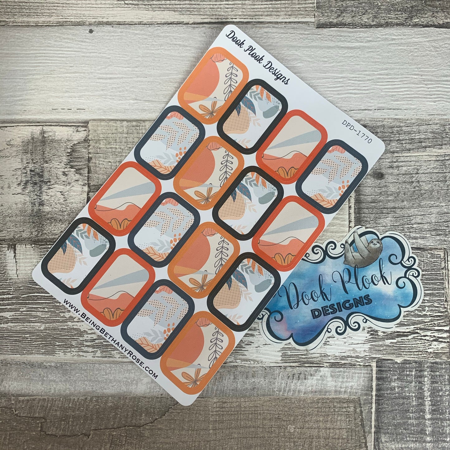 Arty half box stickers (DPD1770)