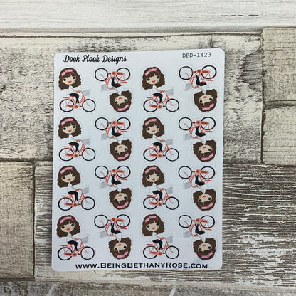 White Woman - Bike Stickers (DPD1423)