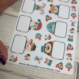 Hipster Christmas stickers  (DPD071)