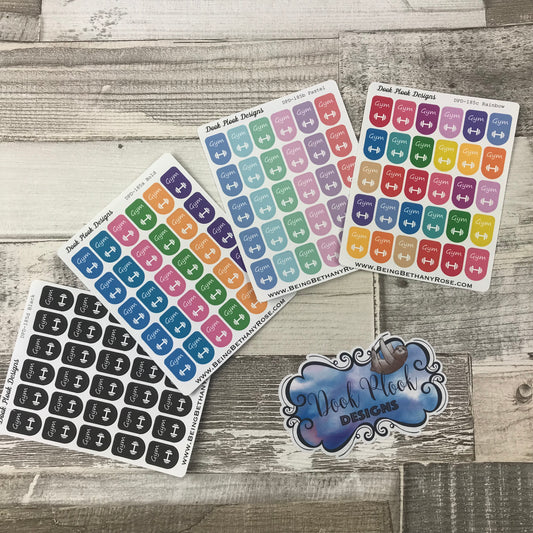 Gym workout stickers (DPD 185)