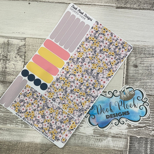 (0468) Passion Planner Daily stickers - Pop of yellow