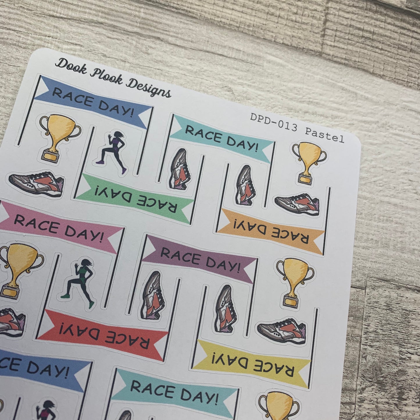 Race day stickers (DPD013)