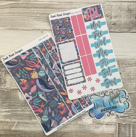 Underwater print Monthly Passion Planner Kit (DPD-M028)