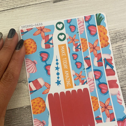 (0699) Passion Planner Daily Wave stickers - Mel Summer