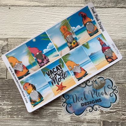 Summer Vibes Gonk full box stickers for Erin Condren (DPD1751)