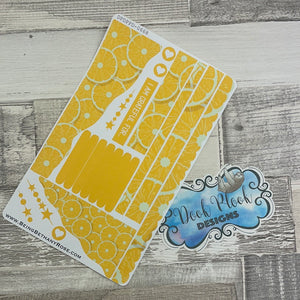 (0668) Passion Planner Daily Wave stickers - Lemon slice