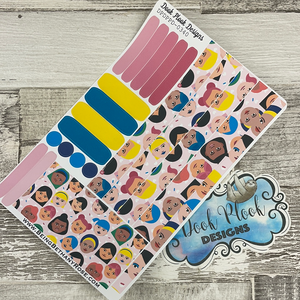 (0340) Passion Planner Daily stickers - Faces