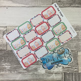 Merry half box stickers (DPD2360)