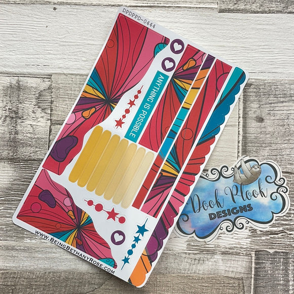 (0444) Passion Planner Daily Wave stickers - Bold lines
