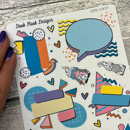 Romy Retro Shapes Journal planner stickers (DPD2937)