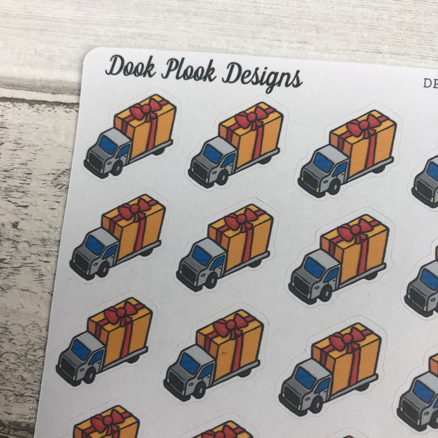 Christmas delivery / order tracker stickers (DPD1169)