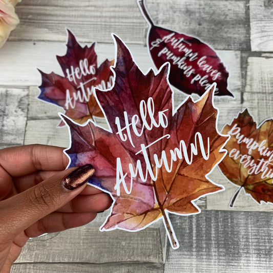 Hello Autumn Die cut