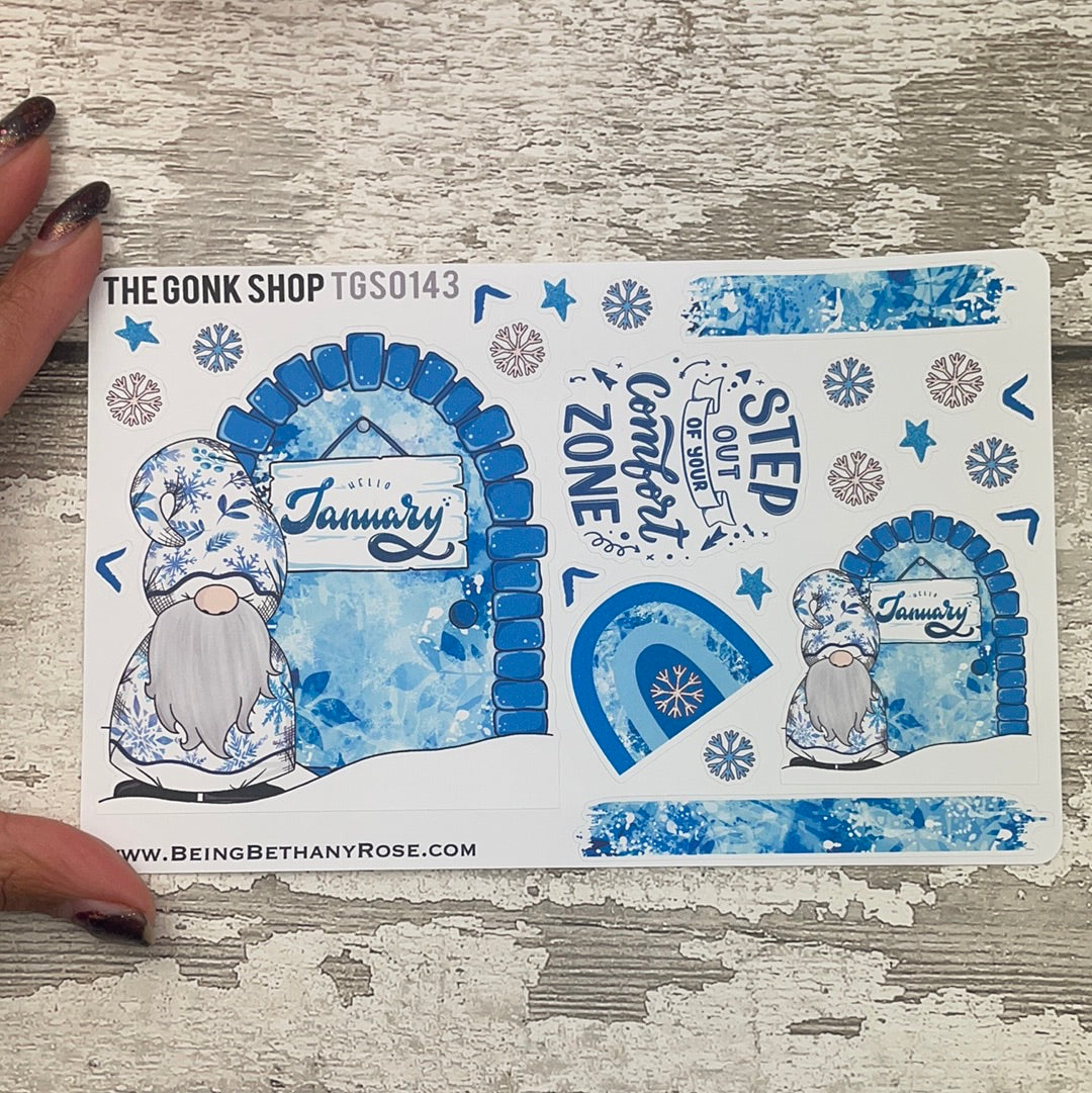 Hello January Gonk Stickers (TGS0143)