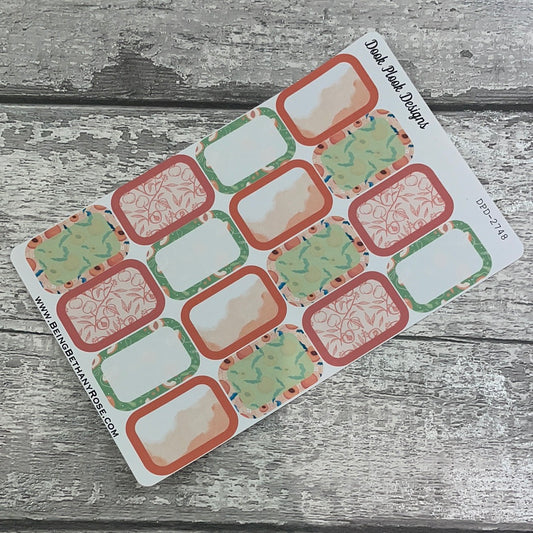 Peachy Cate half box stickers (DPD2748)