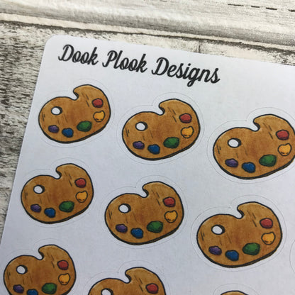 Paint palettte stickers (DPD493)