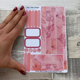 (0125) Passion Planner Daily stickers - Watercolour Floral Pink