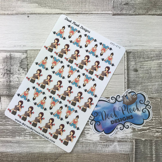 Weight lifting stickers (DPD876)