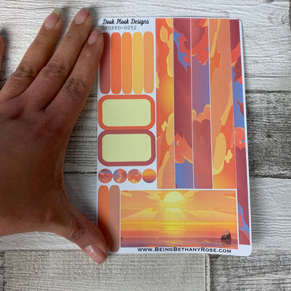 (0052) Passion Planner Daily stickers - Sunset Vibes