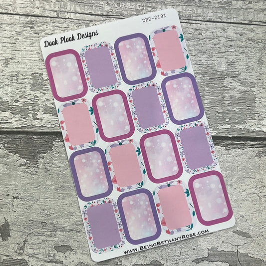 Pink Blossom Betty Half Box stickers (DPD2191)