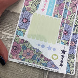 (0459) Passion Planner Daily Wave stickers - Zoey Blooming Marvellous