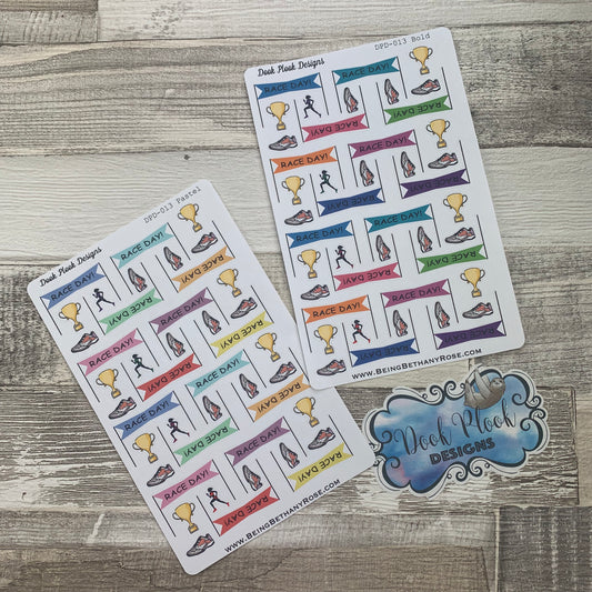 Race day stickers (DPD013)