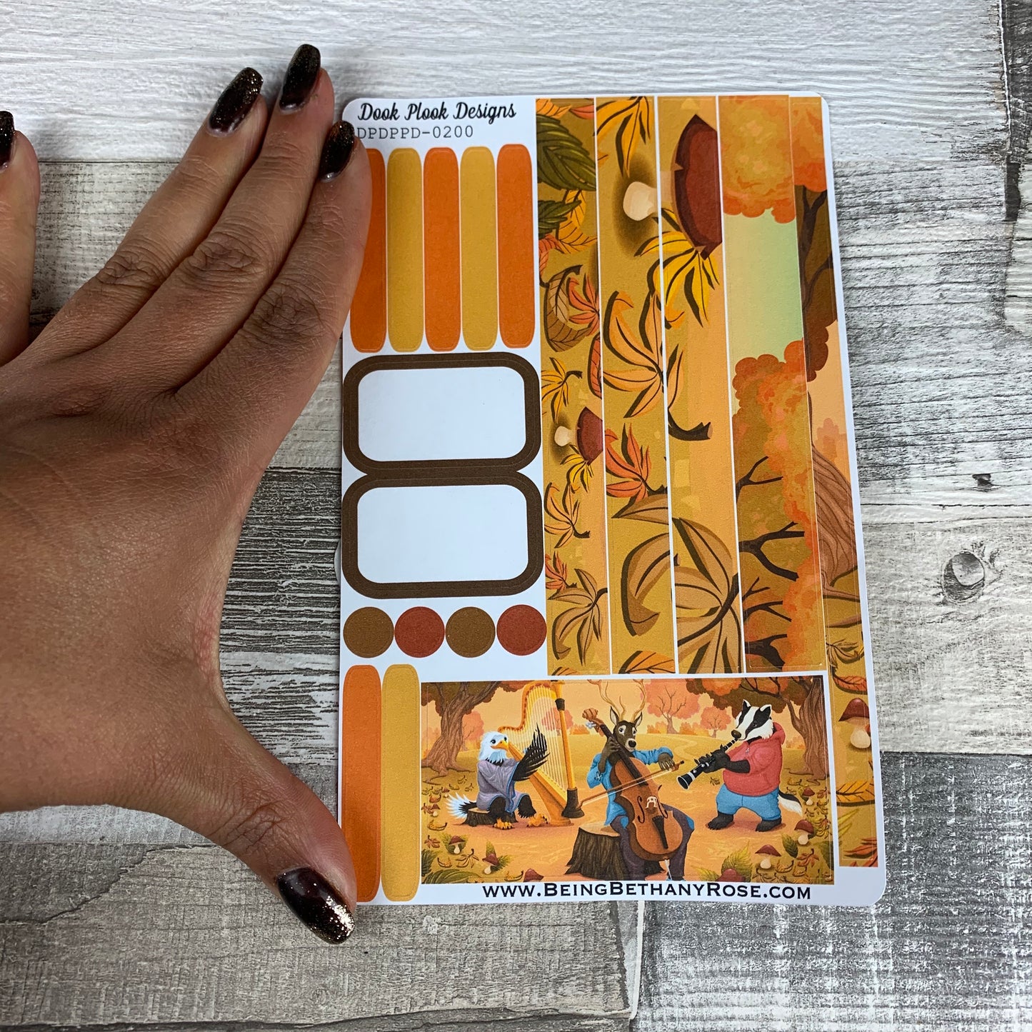 (0200) Passion Planner Daily stickers - Autumn Orchestra