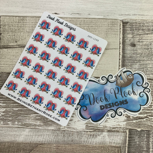 Love birds stickers (DPD1299)