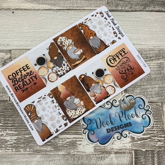 Coffee Gonk full box stickers for Erin Condren (DPD1749)