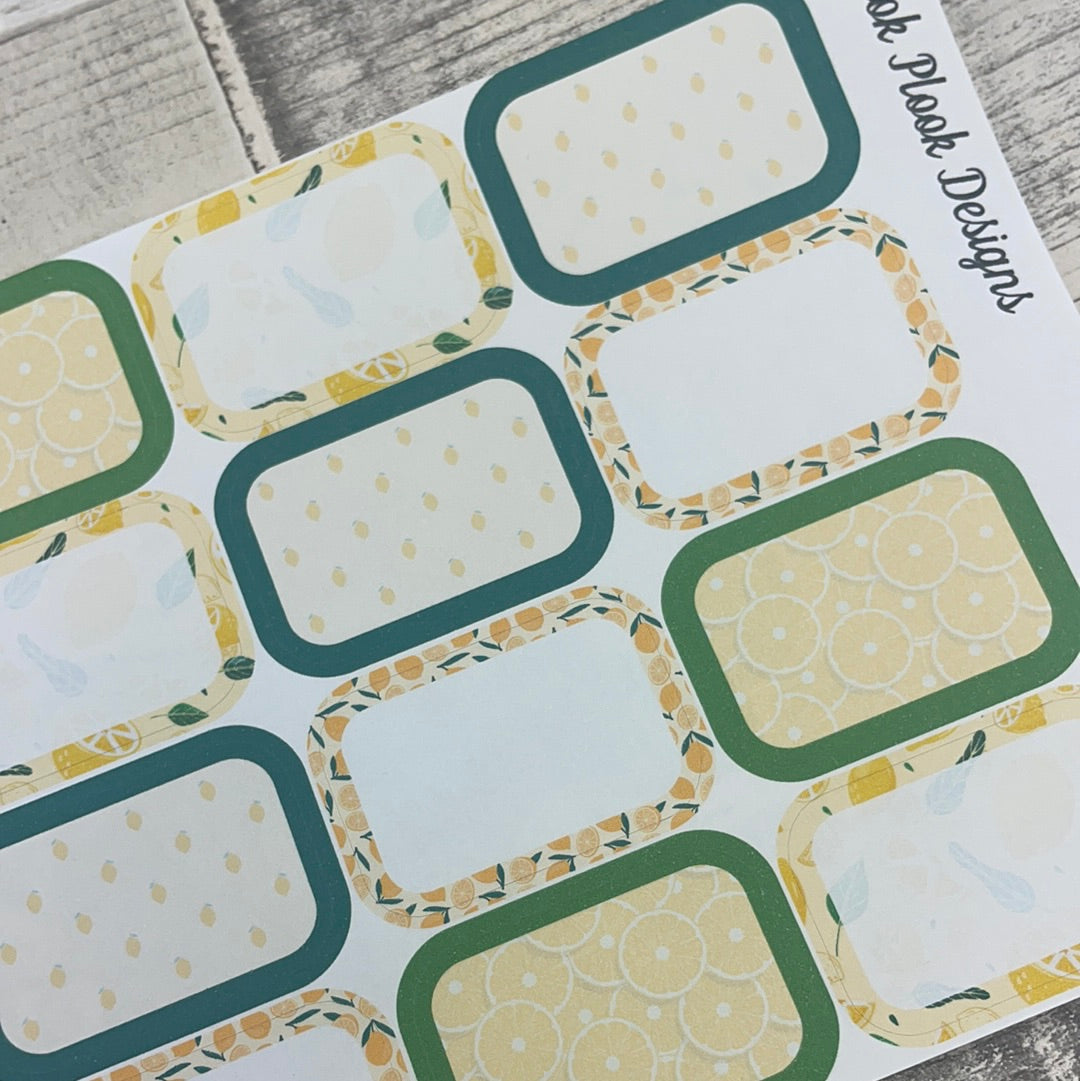 Layla Lemon half box stickers (DPD2532)