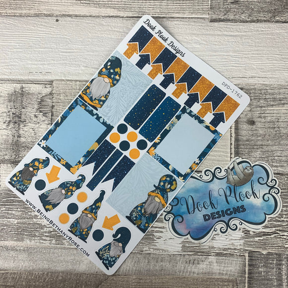 Blue Floral Gonk functional stickers  (DPD1762)