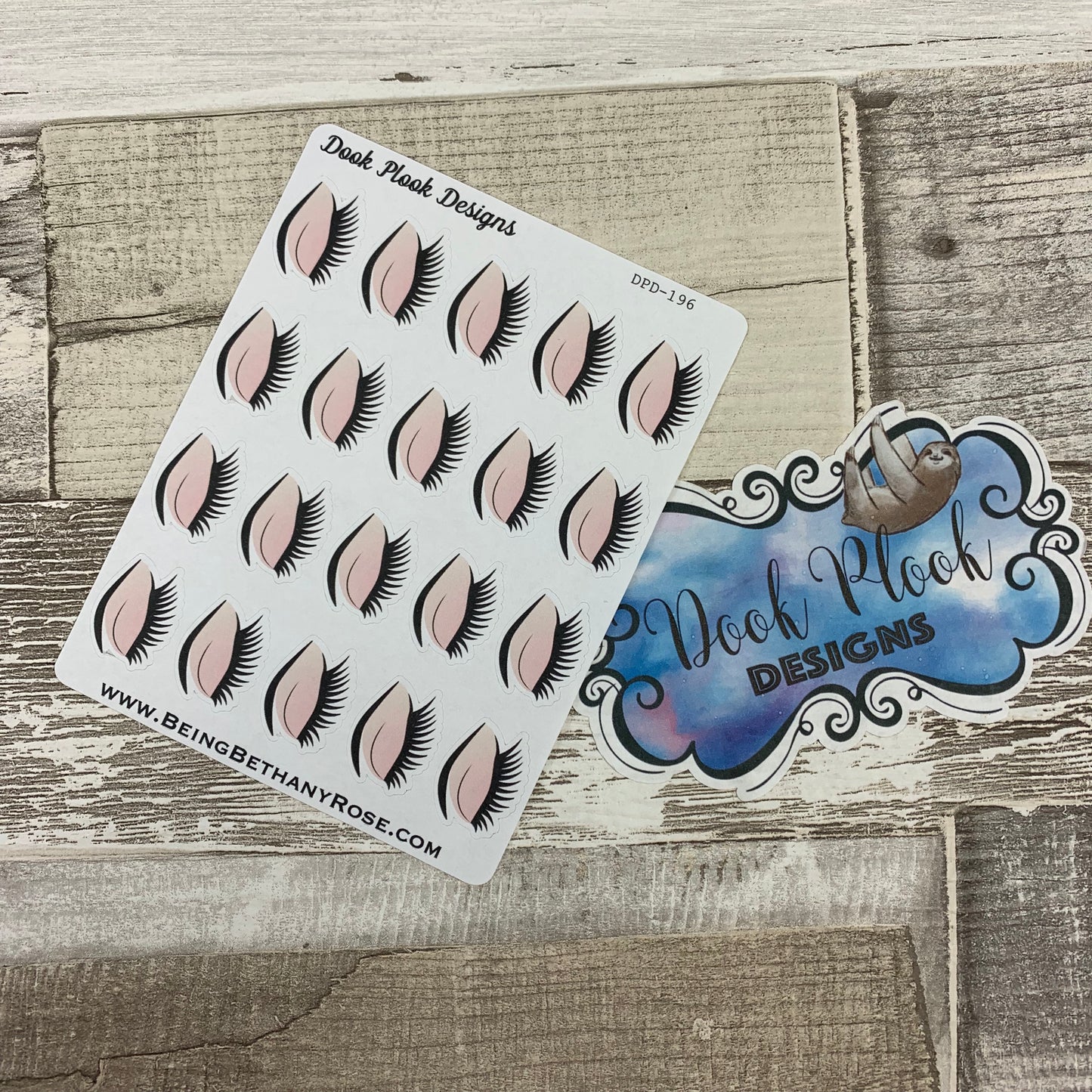 Eyebrows / eyelashes stickers  (DPD196)