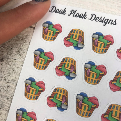 Laundry basket stickers (DPD756)