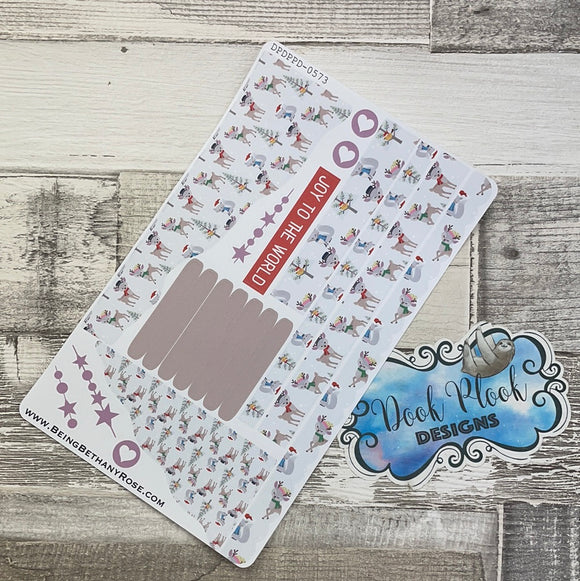 (0573) Passion Planner Daily Wave stickers - Cute Deers