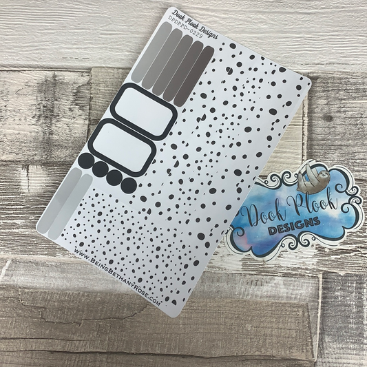 (0229) Passion Planner Daily stickers - Dalmatian