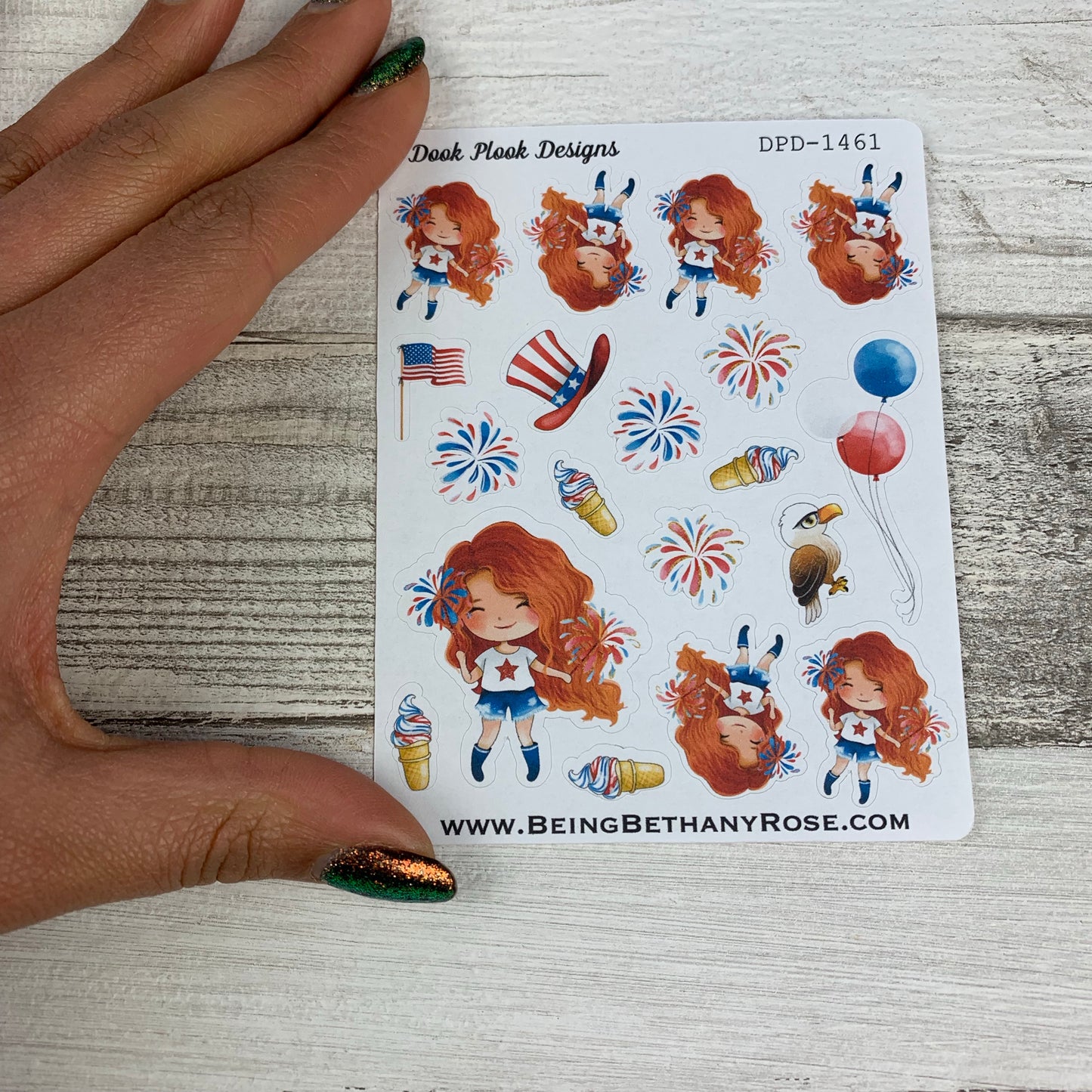 American Girl (Firework) stickers (DPD1461)