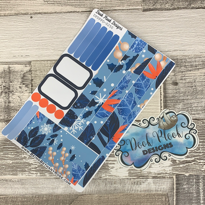 (0250) Passion Planner Daily stickers - Blue Frost