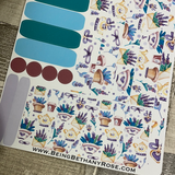 (0357) Passion Planner Daily stickers - Lavender Party