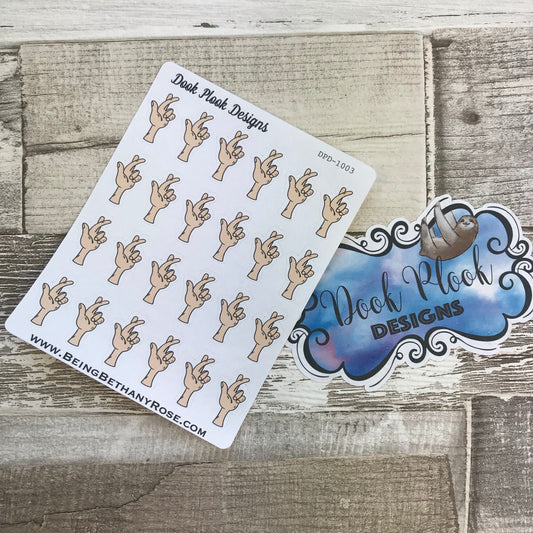 Fingers crossed / lucky stickers  (DPD1003)