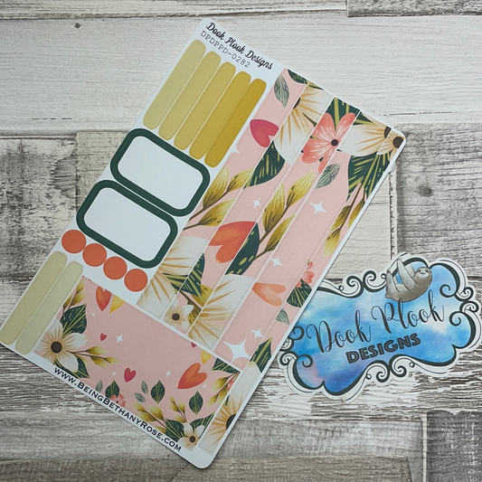 (0282) Passion Planner Daily stickers - Hearts and leaves