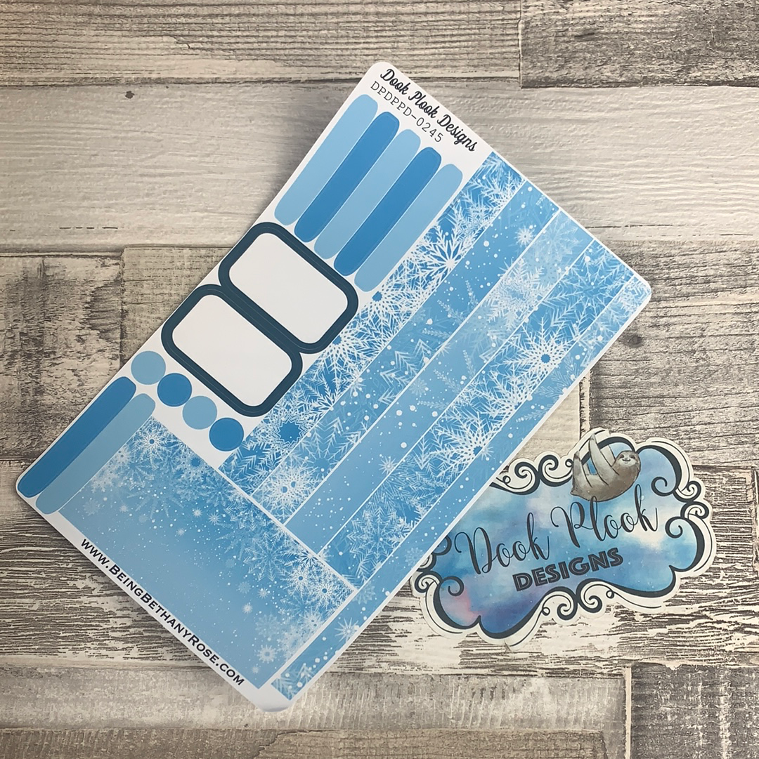 (0245) Passion Planner Daily stickers - Snowflake