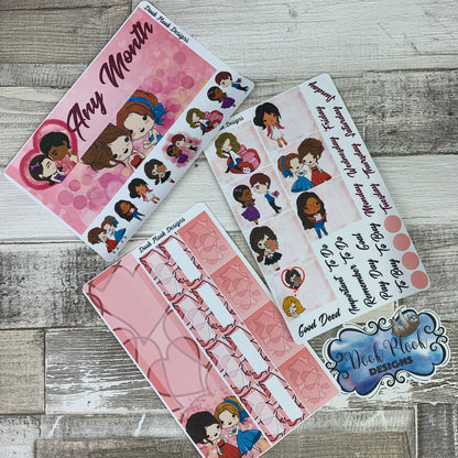 Lesbian / Gay / Love Monthly View Kit (can change month) for the Erin Condren Planners