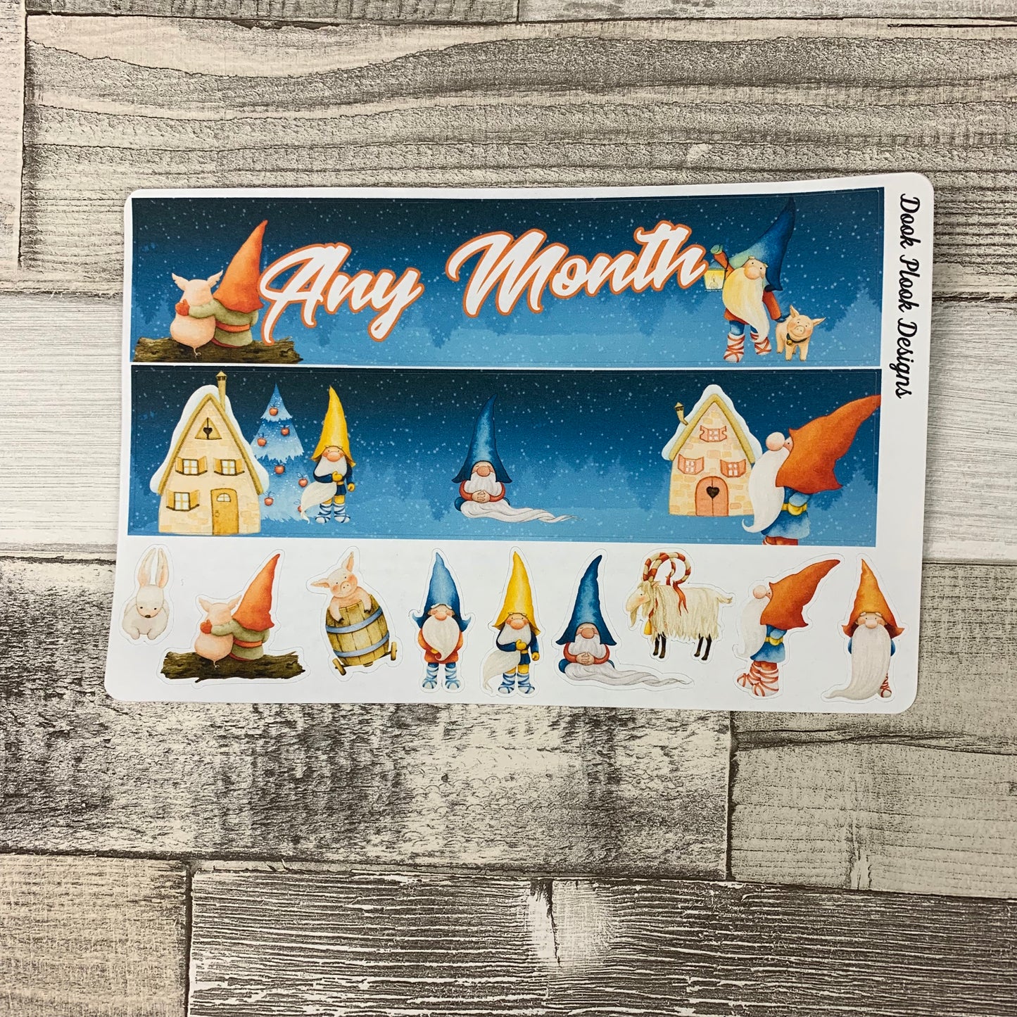 Yuletide (can change month) Monthly View Kit for the Erin Condren Planners